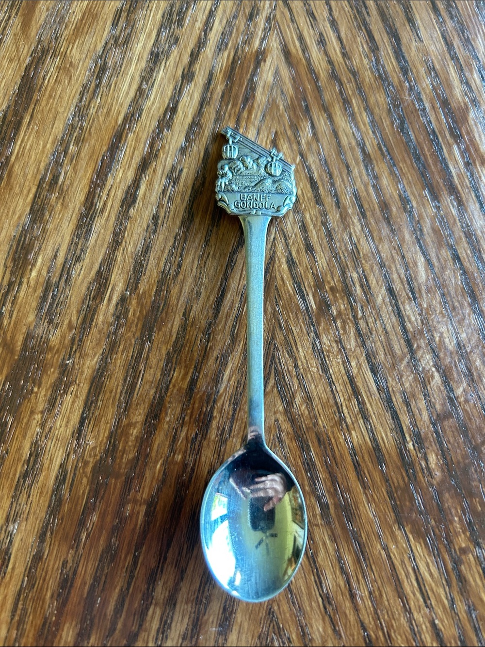Vintage Banff Gondola Souvenir Spoon 4.75" Silver Tone Holland